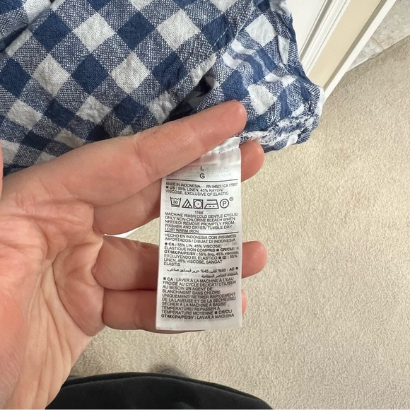 Old Navy Gingham Tie Front Dress - Picture 6 of 6